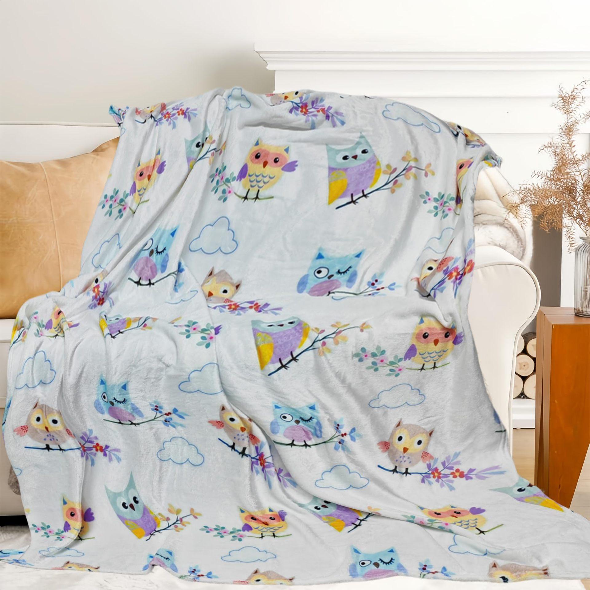 

Purple butterfly creature Printed Blanket for Sofa Bed Travel Camping Living Room Office Conditioning Blanket 75x90cm
