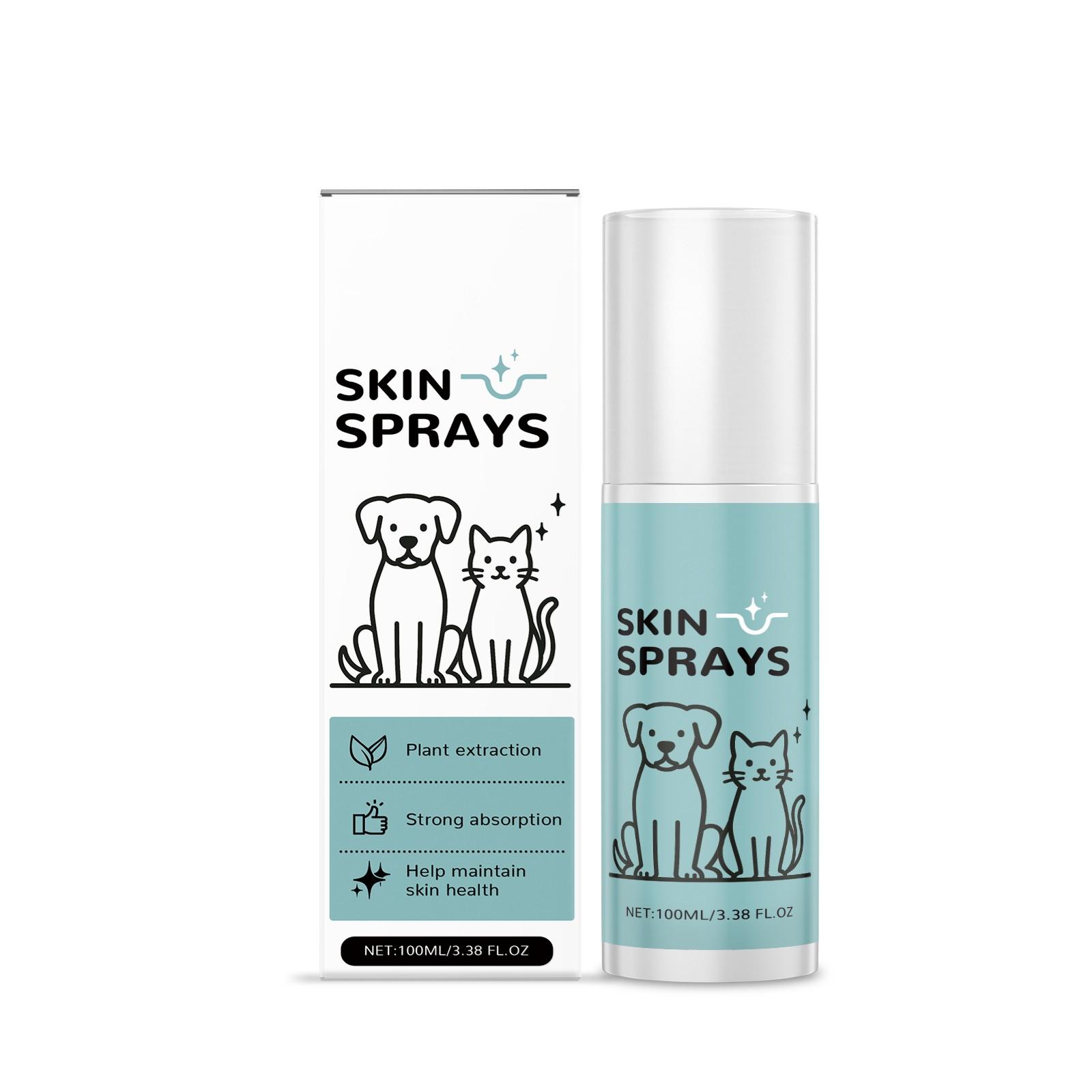 

Успокаивающий спрей для кожи домашних животных снимает покраснение и отек кожи, успокаивающий и восстанавливающий уход и спрей 100 мл One Size