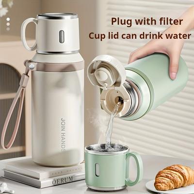 600ML Thermal Water Bottle Stainless Steel Thermos Bottle Keep Cold and Hot Water Bottle Thermos for Tea Coffee Vacuum Flasks