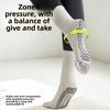 Solid-color Five-finger Mid-calf Socks with Silicone Grip, Yoga Fitness Pure-color Combed Dopamine Yoga Socks