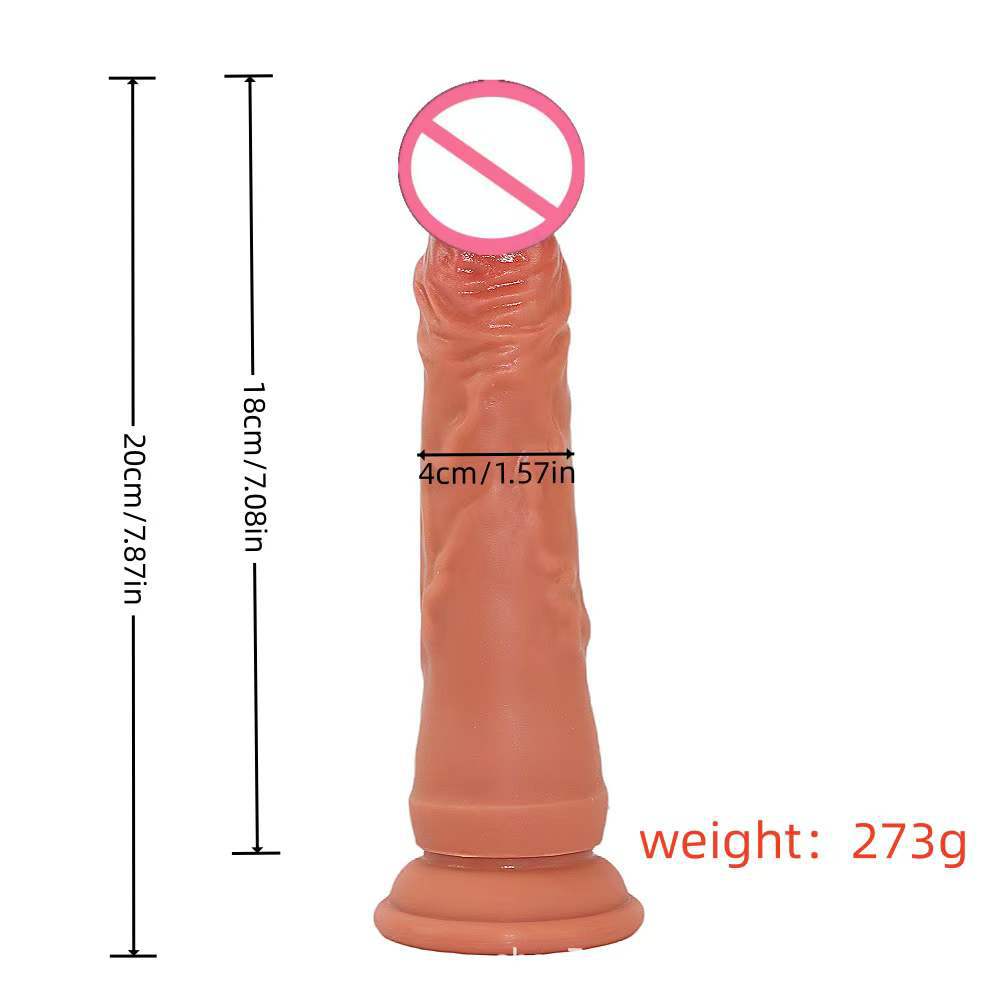 Double Layer Liquid Silicone Female Adult Product Simulation Dildo Soft Flesh Anal Plug Dildo Massage Masturbator