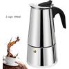 2/4/6 Cups Stainless Steel Moka Pot , Coffee Maker Mocha Pot,Italian Coffee Machine Fit Induction Cookers Coffee Accessories