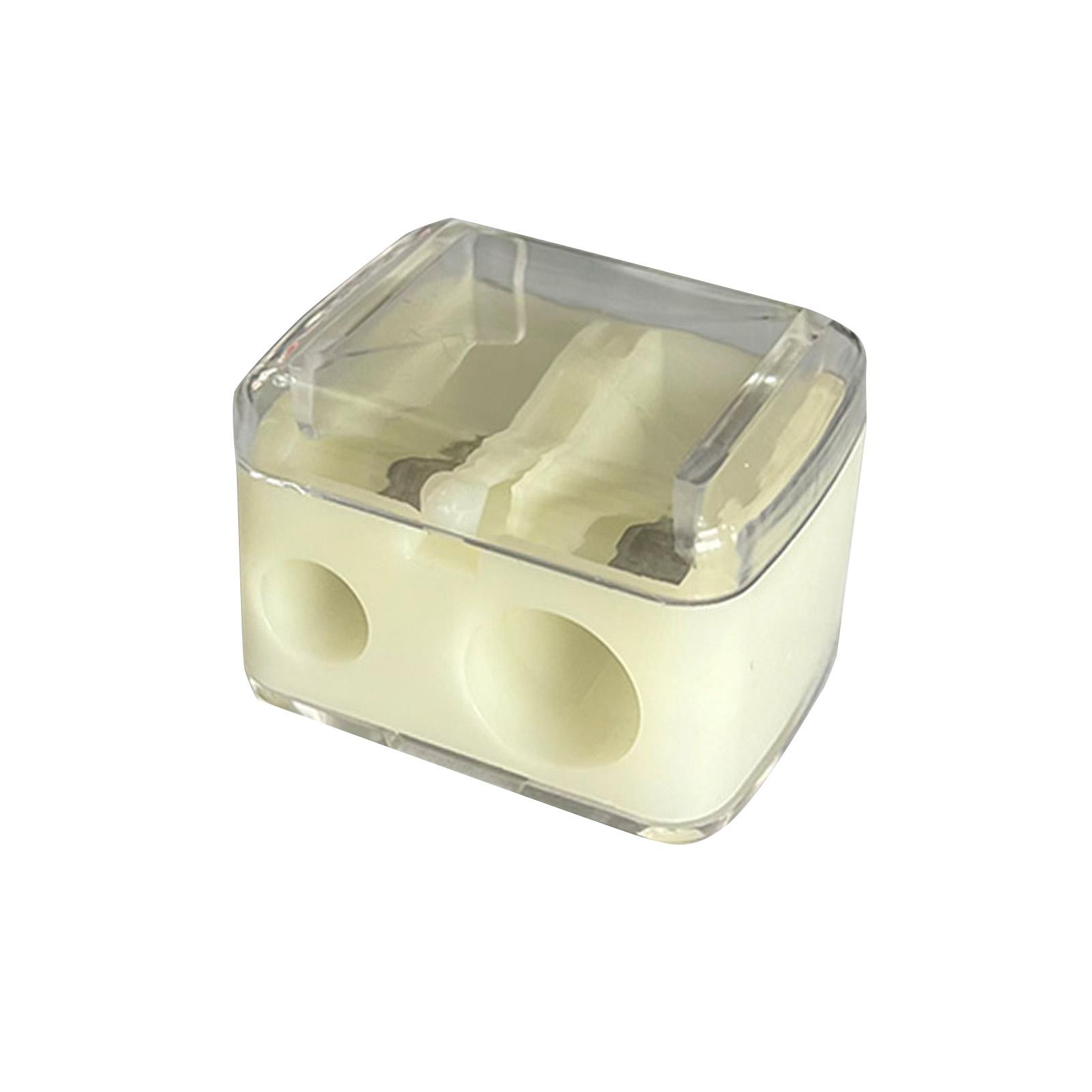 

Double-ended Makeup Pencil Sharpener, Suitable, Eyebrow Pencil, Easy To Use Makeup Tool, High Quality With Cover, Suitable For Women One Size