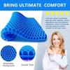Gel Seat Cushion Honeycomb Breathable Automotive Summer Decompression Pad for Back Tailbone Pain Home Office Wheelchair