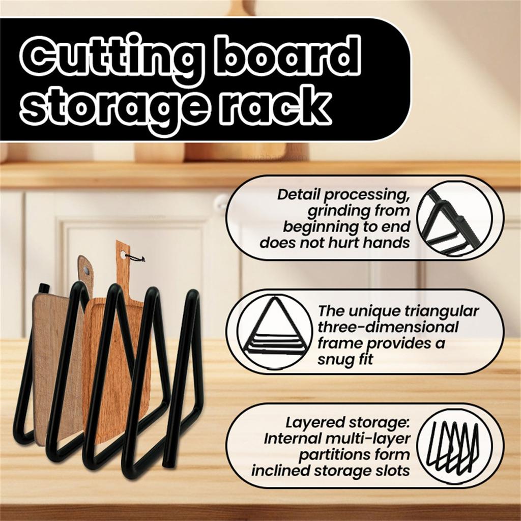 Small Metal Stand, Chopping Board Storage Rack, Desktop Display Rack, Photo Frame Easel Stand