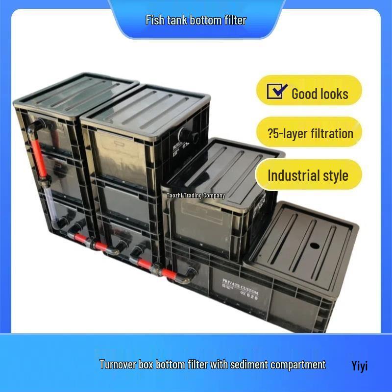 Industrial Style Siphon Aquarium with Bottom Filter System