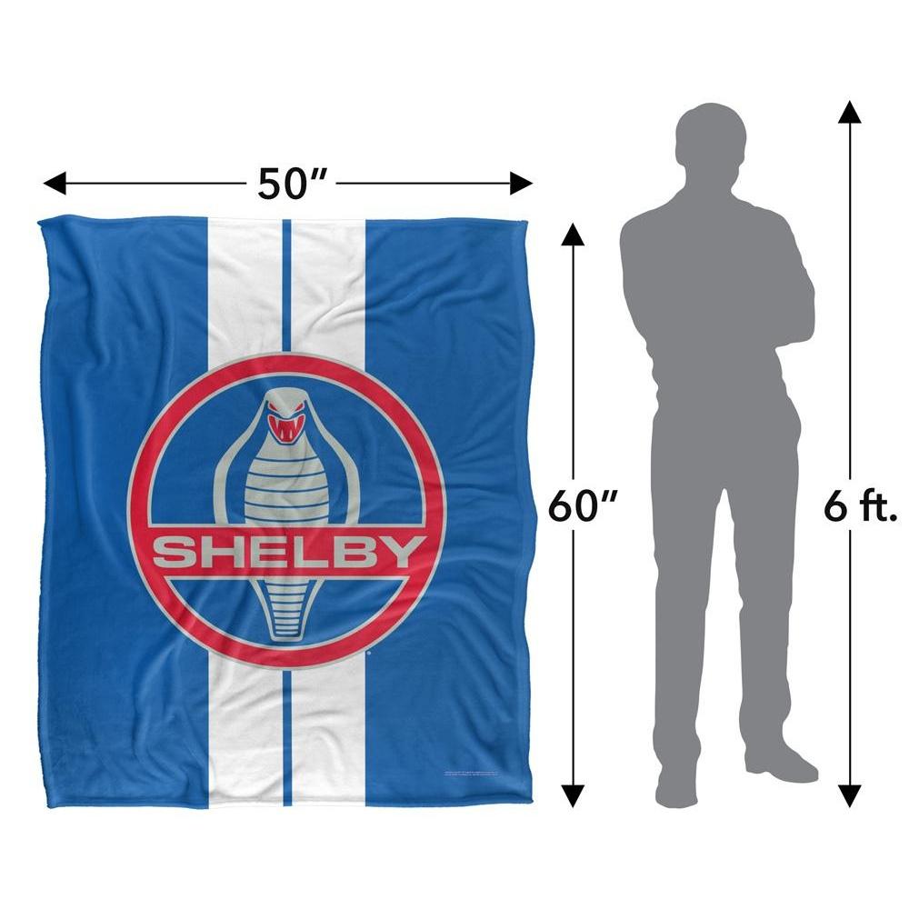 Carroll Shelby Silky Racing Stripe Supersoft Blanket