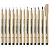 Black Fine-Liner Pen Set for Art, Hand-Painting, and Manga - Needle Tip for Detailed Line Work