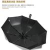Women's Dual-Use Folding Umbrella: Automatic Sun & Rain Protection with Black UV Block.