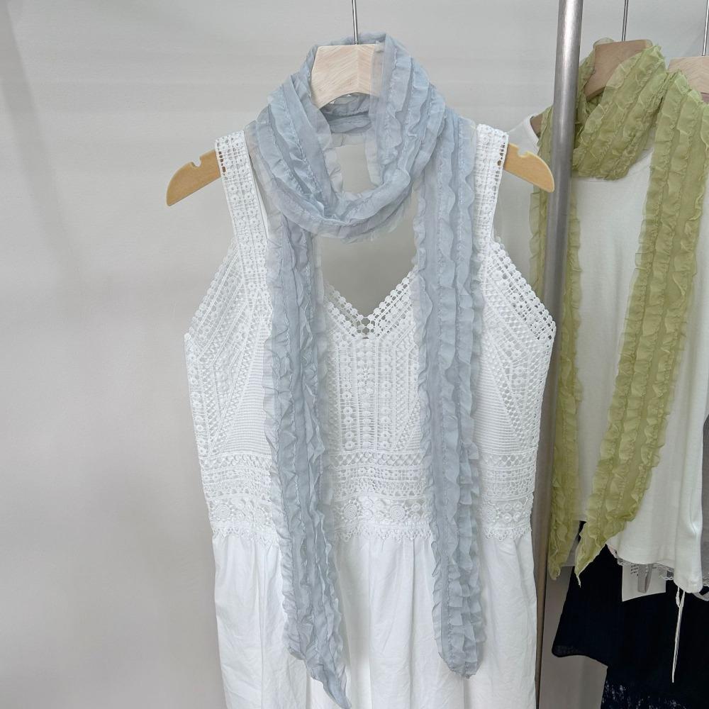 

Multifunction Sunscreen Shawl Breathable Small Shawl Fashion Chiffon Scarf Women рожевий червоний колір