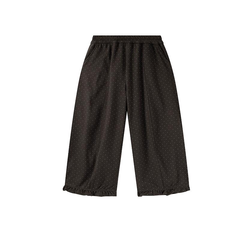 

Ai Yuan 2025 Winter Plus Size Women s Polka Dot Lace Pants - 200 Jin Casual Velvet XL