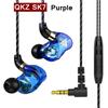 QKZ AK6 SK7 Copper Driver HiFi Wired Earphone with MIC Sport Running Headphones Bass Stereo Headset Music Earbuds fone de ouvido