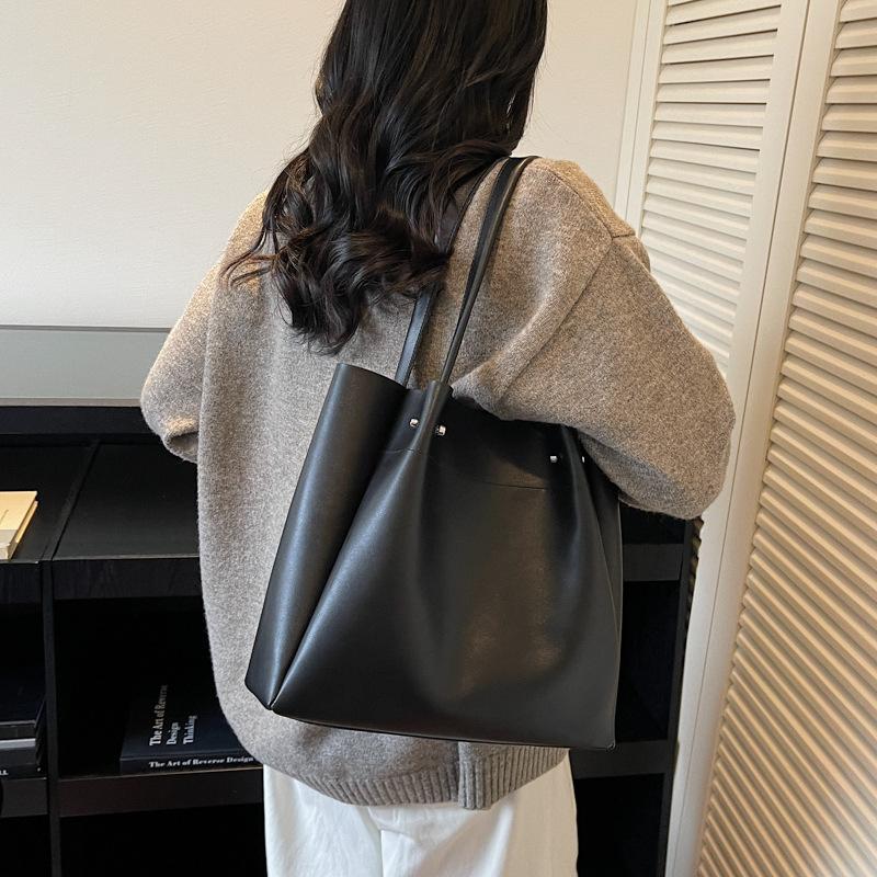 Large-capacity Bag, Commuter Tote Bag, Single-shoulder Bag, High-end, Simple and Fashionable Underarm Bag