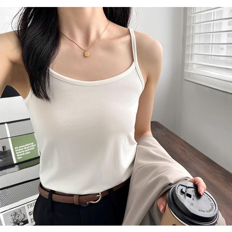 

2025 Women s Versatile Slim-Fit Camisole Vest - European & American Summer Style Large [50-70kg]