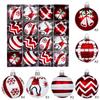 16-teiliges Kunststoff-Weihnachtskugel-Set 6cm Aufhängbare Weihnachtsbaumkugeln Mehrfarbig Dekorative Weihnachtskugel für den Baum Party