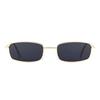 Rectangular Frame Sunglasses Lightweight Metal Frame UV Protection Eyewear for Outdoor Activities and Daily Use