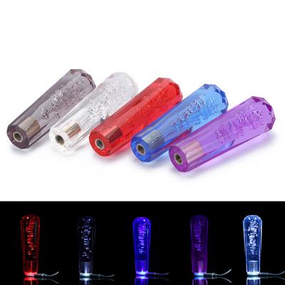 Knoflík řadicí páky Crystal Transparent Bubble RGB Color Throw Gear Shifter 15cm