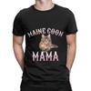 Maine Coon Mama Funny 100% Cotton T-Shirt Maine Coon Tops Tees For Men