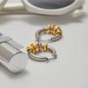 Yori Chic Fashion Multi-Hoop Earrings Trendy Accessories for Girl's Gift Stainless Steel Charm Jewelry Waterproof