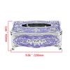 Luxury Retro Acrylic Tissue Box Red Elegant Chic Napkin Holder Ideal for Bedroom Bathroom Office Car Decor Waterproof Household