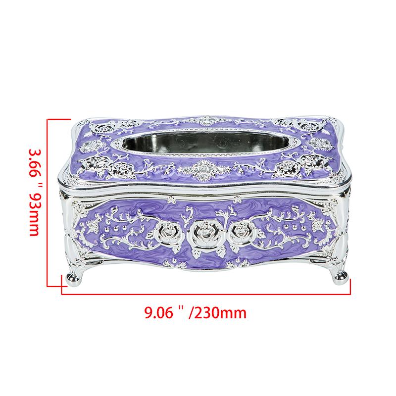 Luxury Retro Acrylic Tissue Box Red Elegant Chic Napkin Holder Ideal for Bedroom Bathroom Office Car Decor Waterproof Household