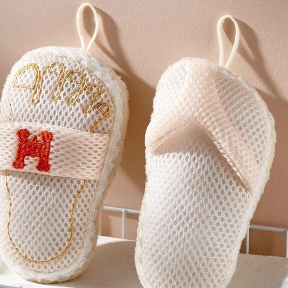 2PCS Non-Scattering Bath Balls Massage Bath Sponge Durable Flip Flops Scrub Towel  Girl's Bath