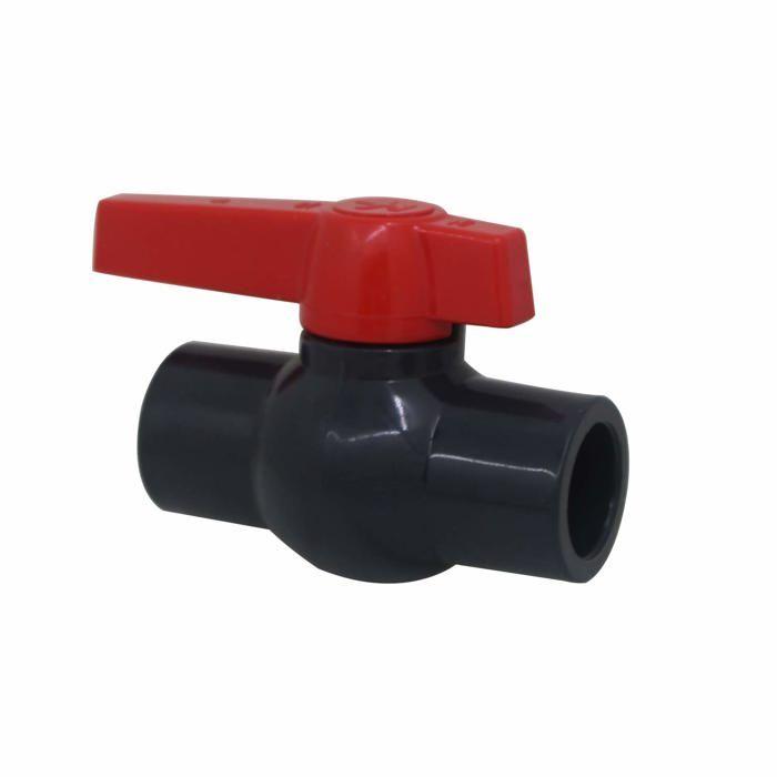 Vanne PVC à coller 20 mm - Robinet à bille (boisseau sphérique) 3/4" pour piscine