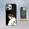 Custodia per Telefono Bleach Anime Aizen Per iPhone Magsafe Magnetica 17,16,15,14,13,12,11 Copertura Ricarica Wireless