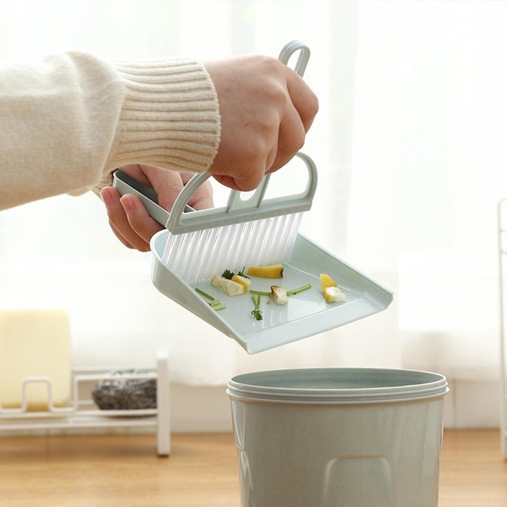 Practical Plastic Brush Pole Mini Dustpan Set Easily Clear Pesky Crumbs