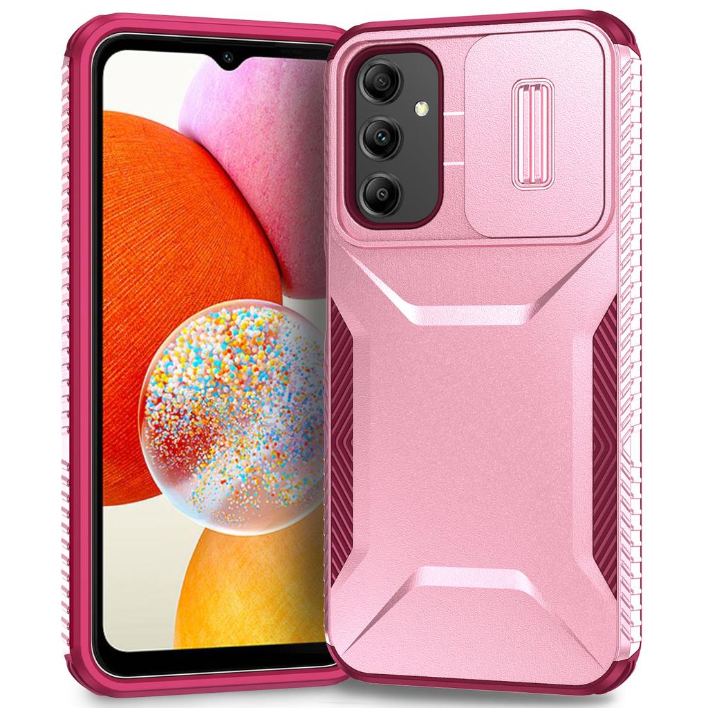 For Samsung Galaxy A14 5G Case Shockproof TPU+PC Phone Cover with Camera Lid