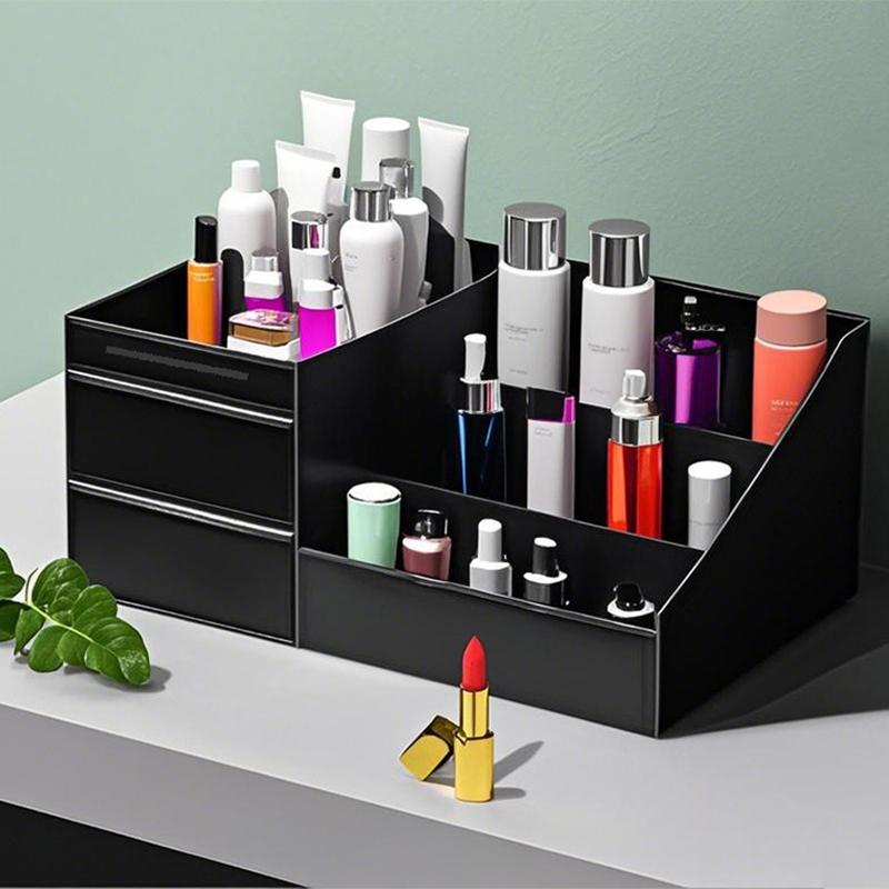 Cosmetics Storage Box for Men Women Perfume Cologne Countertop Organizer Essentials Gifts Valentines Day Gifts Bedroom Storage