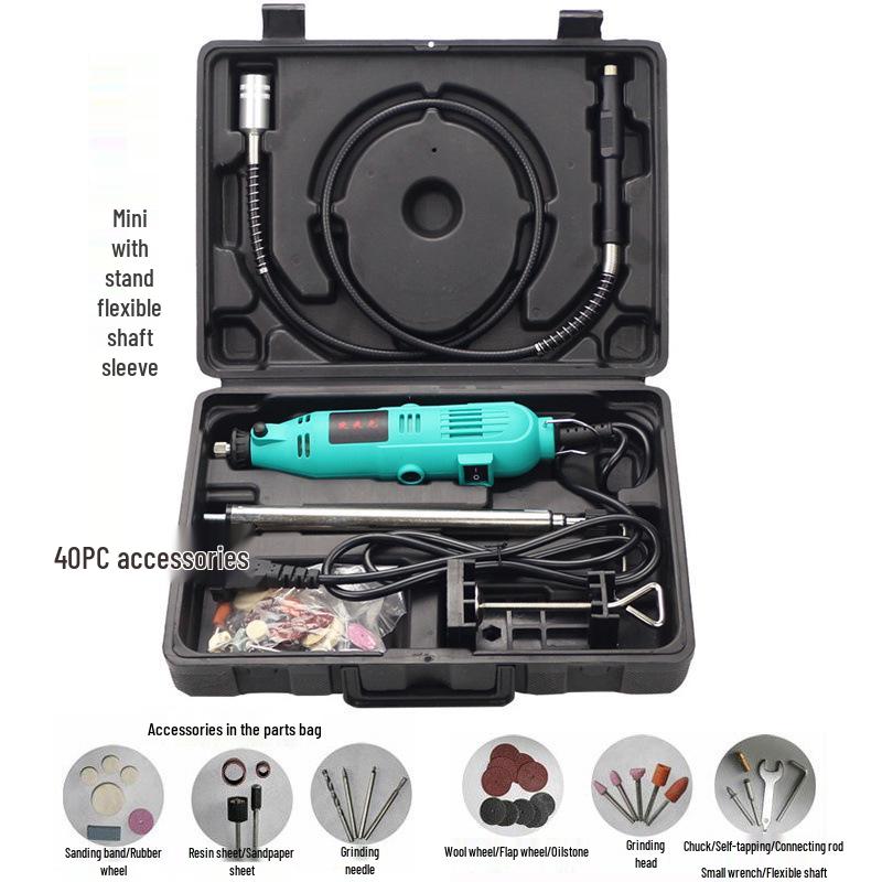Copper Electric Grinder Pen for Wood, Jade, and Root Carving – Miniature Electric Drill and Grinding Tool