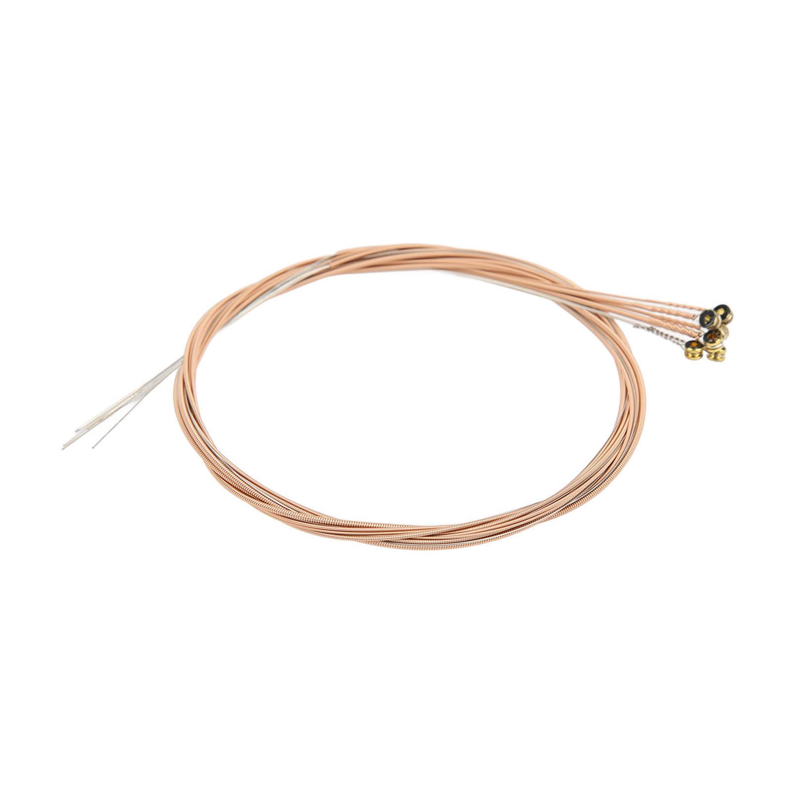 

6PCS Acoustic Guitar String Replacement Coated Rustproof Winding Strings with Ball Head