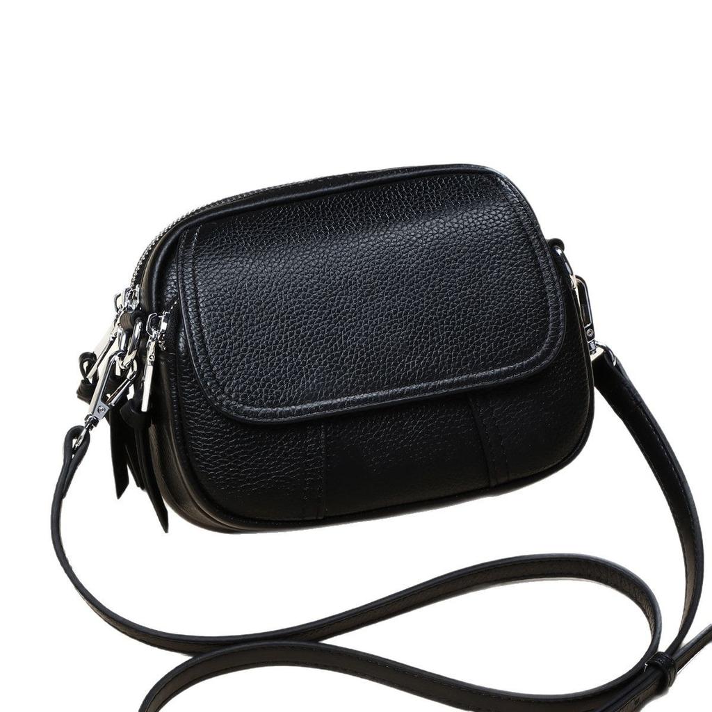 Genuine Leather Women's Mini Bag New Fashionable and Versatile Handbag Women's One Shoulder Crossbody Bag Women