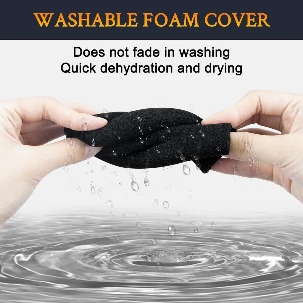 SOULWIT Microphone Foam Protective Cover Pop Filter for HyperX 2S Microphone Sponge Filter Mic Foam Cover Windscreen Replacement Microphone Sponge