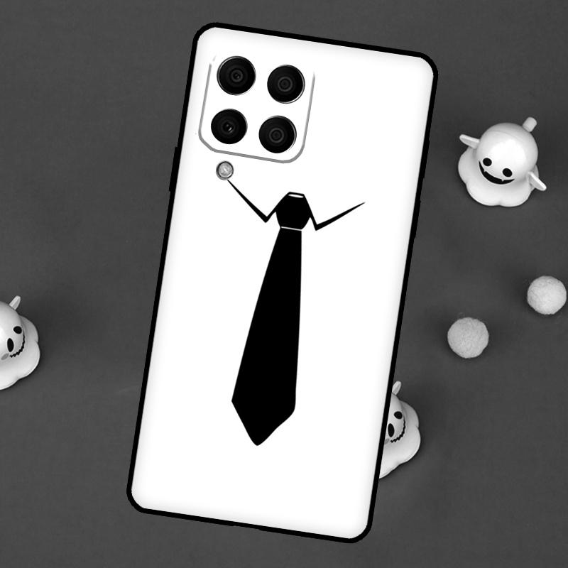 Suit and Tie Cover For Samsung Galaxy M54 M14 M34 M33 M13 M23 M53 M15 M55 M31 M51 M20 M30s M32 M52 Case