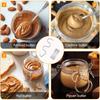LMETJMA Erdnussbutter-Mixer mit Schaber Edelstahl Erdnussbutter Rührwerkzeug Nussbutter Quirl Marmeladen Rührwerkzeuge JT295