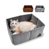 Polyester Pet House Warm Thick Velvets Thermal Cats Bed For Indoor Kitten Quick Assembly Compacts Storage Design