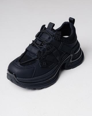 Women's Sneakers Suny Liana 1273 36 Black Leather Mesh