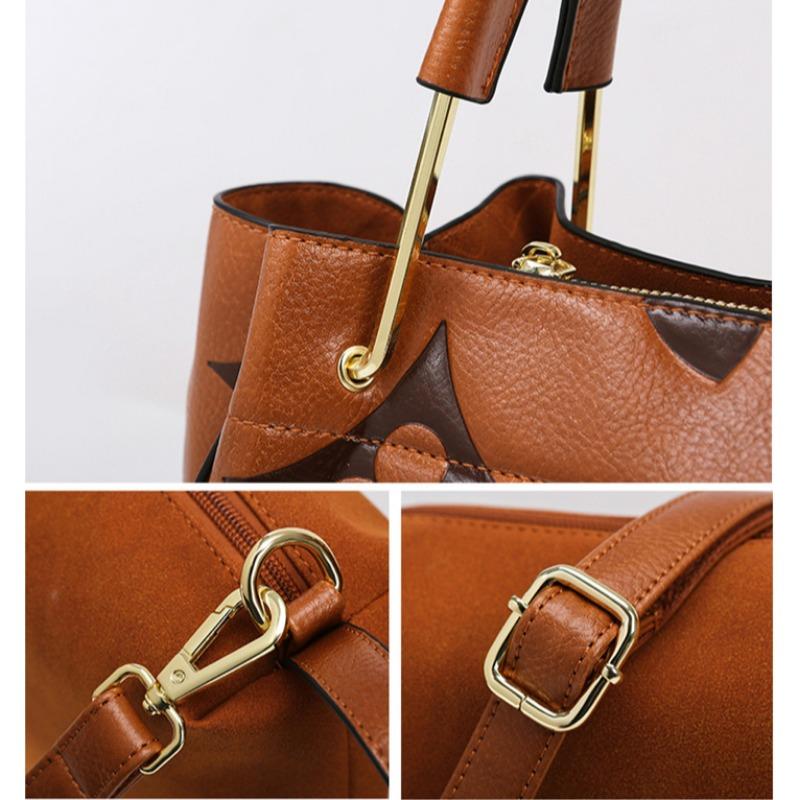 Women's Bag Large Capacity Retro Handbags Temperament Commuter Simple Shoulder Tote Bags Women Fashion Bucket Bags