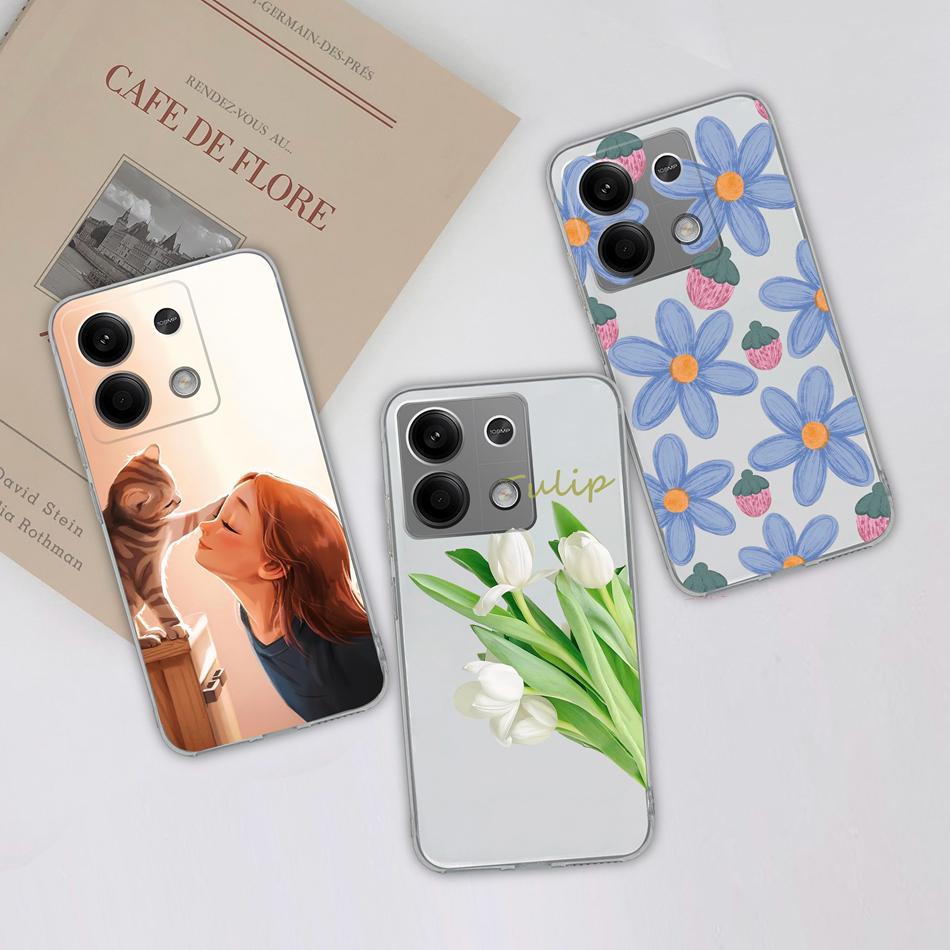 For Redmi Note 13 Pro Plus Phone Case Creative Fun Soft Slim Silicone Transparent Anti Drop Back Cover For Redmi Note13 13Pro+