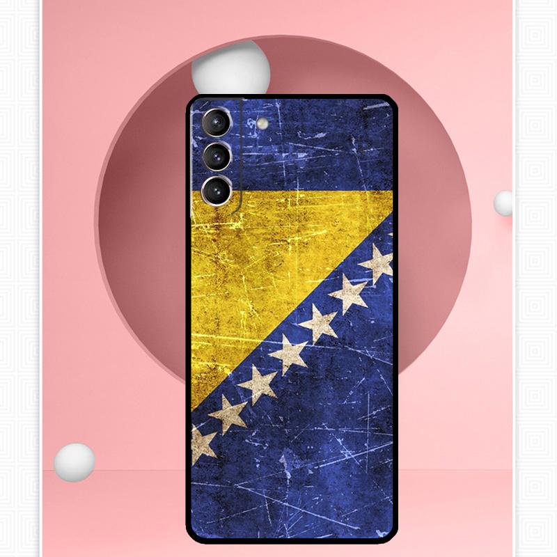 Bosnia Flag Case For Samsung Galaxy S25 Ultra S20 S21 S22 S23 S24 Ultra S9 S10 Plus S25 FE Cover Funda
