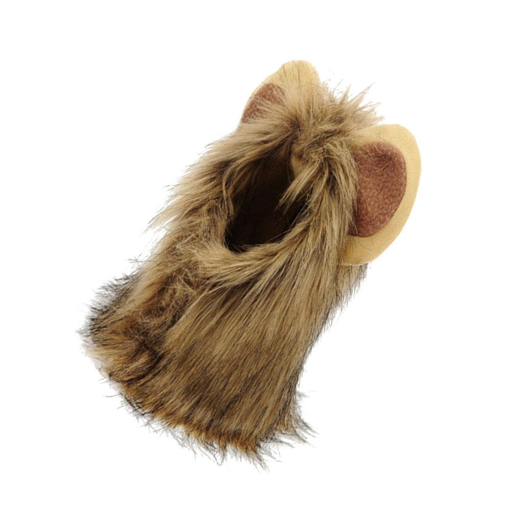 1Pcs Pet Lion Hat Dog Cat Wacky Costume Hat for Halloween Parade Photo Shoot Easy On Off Hook and Loop Fastener S