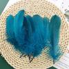 50Pcs Color Full Soft Big Floating Feather Goose Feather Diy Color Feather Headdress Craft Decorative Material