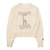 Bbc Earth Women Animal Round Sweater Ivory 24ss