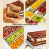 Forma Retangular de Alumínio para Tiramisu com Tampa - Bandeja e Base para Bolo Mousse