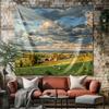 1Pc Grassland Landscape Printed Tapestry Living Room Background Wall Art Decoration Multi Size Space Pendant