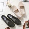 Summer Women Hollow Out Loafers Woven Breathable Slip on Flat Casual Daily Office Commute Walking Shoes