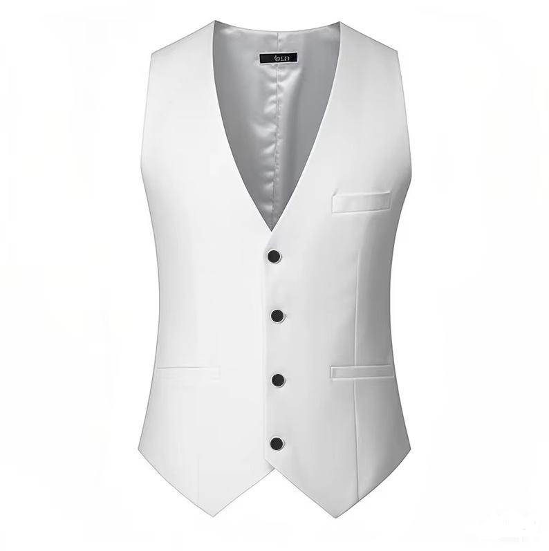 Men's Slim Fit British & Korean Style Suit Vest for Spring/Autumn