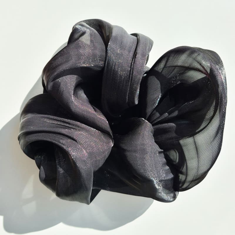 jewelCOUNTY See-Through Silk Scrunch